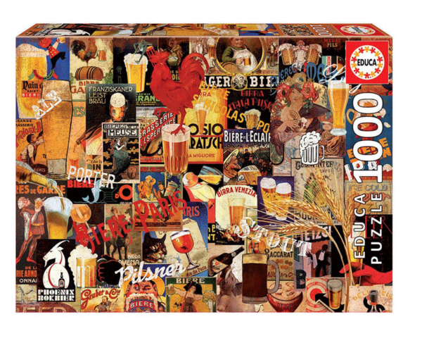 puzzle educa collage Cervezas Vintage 1000 piezas