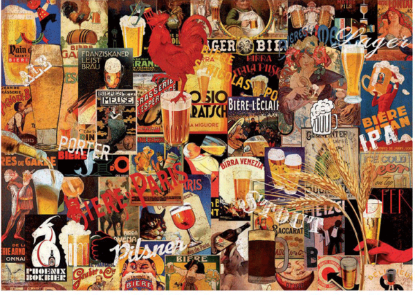 puzzle educa collage Cervezas Vintage 1000 piezas
