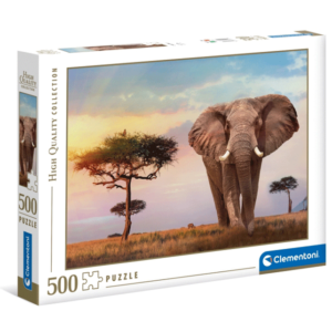 puzzle clementoni 500 piezas Elefante en África