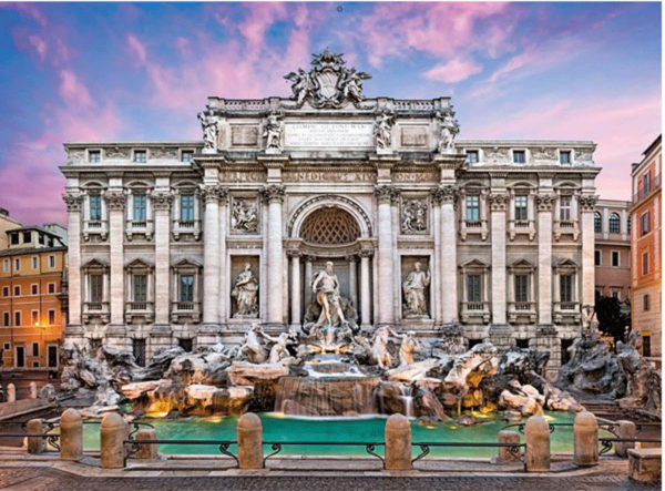 Puzzle clementoni Fontana di Trevi, Roma 500 piezas