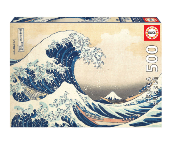 The great wave la gran ola kanagawa hokusai puzzle educa borras 500 piezas