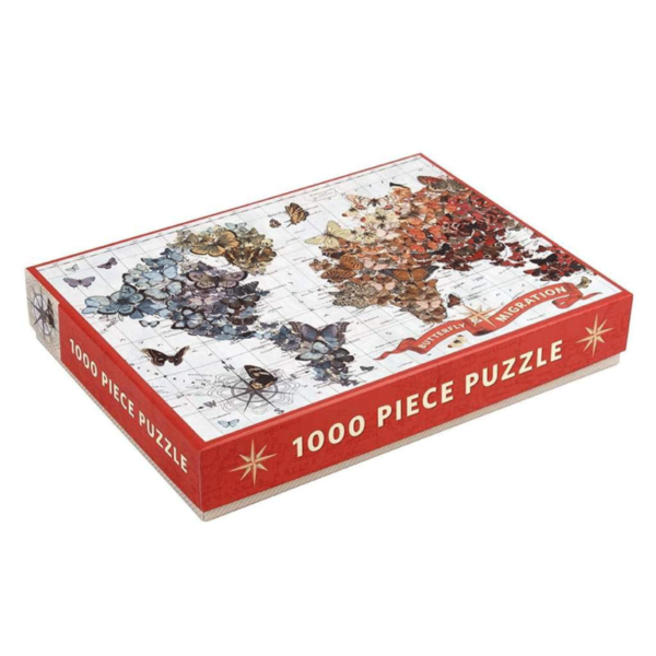 puzzle galison 1000 piezas mariposas mapa Wendy Gold Butterfly Migration