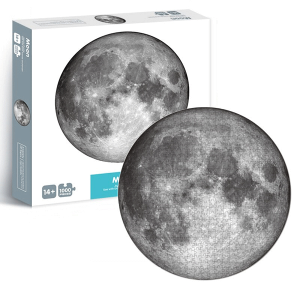 puzzle qihan gull 1000 piezas redondo circular luna moon