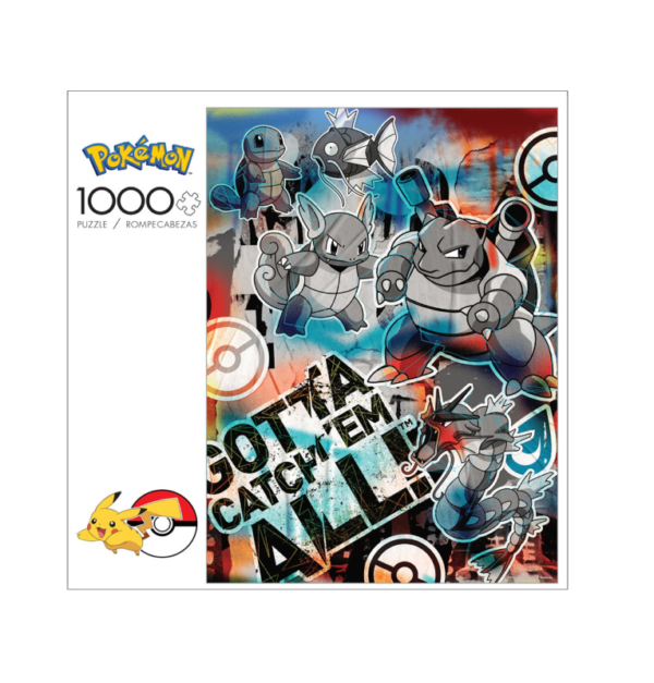 puzzle rompecabezas buffalo 1000 piezas Pokémon Squirtle Evolution Graffiti