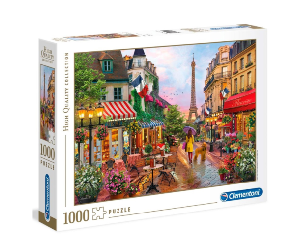 Flowers in Paris puzzle rompecabezas 1000 piezas clementoni