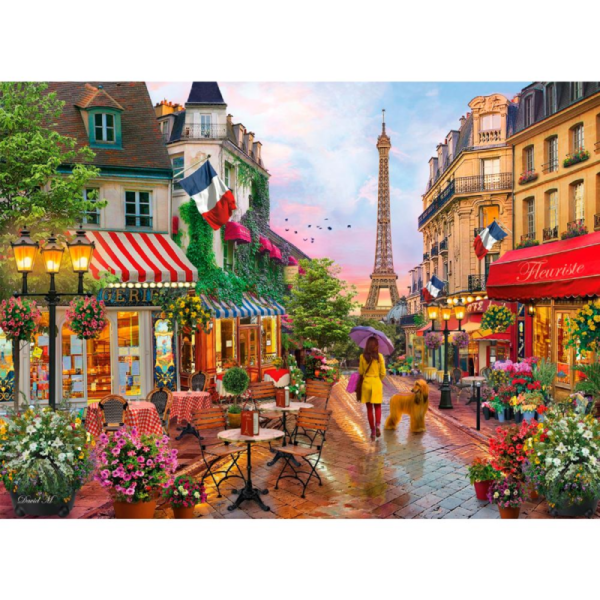 Flowers in Paris puzzle rompecabezas 1000 piezas clementoni