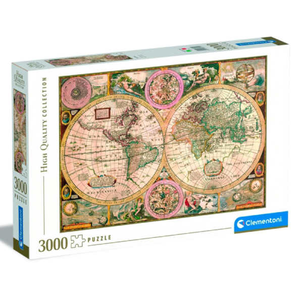 Mapa antiguo puzzle rompecabezas 3000 piezas clementoni