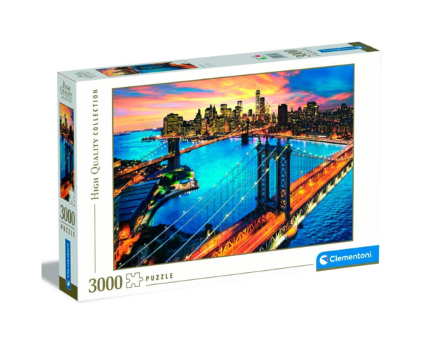 New York manhattan brookling bridge 3000 piezas puzzle rompecabezas clementoni