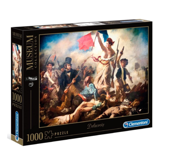 la libertad guiando al pueblo eugene delacroix puzzle rompecabezas 1000 piezas clementoni