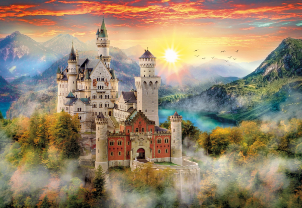 puzzle rompecabezas 2000 piezas neuschwanstein clementoni castillo