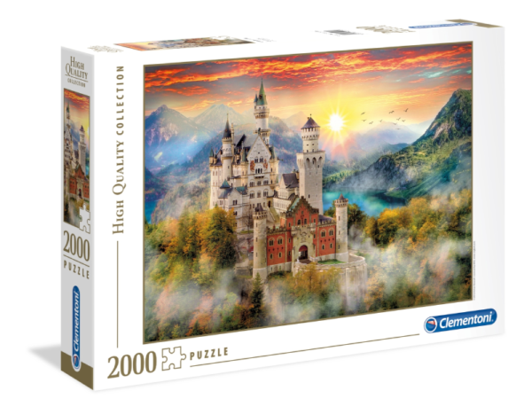 puzzle rompecabezas 2000 piezas neuschwanstein clementoni castillo