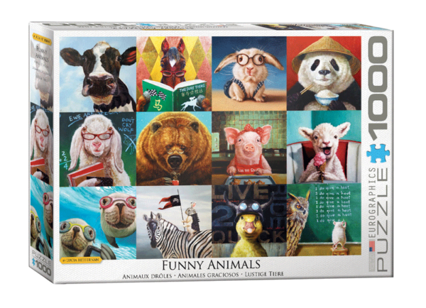 puzzle rompecabezas eurographics 1000 piezas funny animals