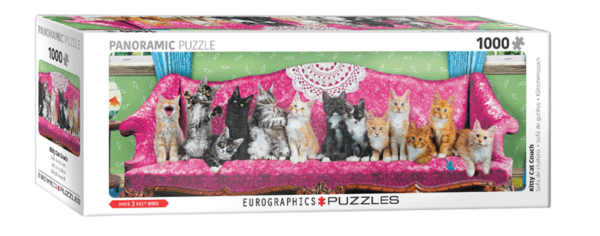 puzzle rompecabezas eurographics 1000 piezas kitty car couch