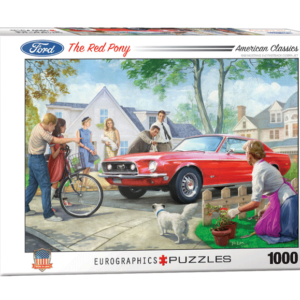 puzzle rompecabezas eurographics 1000 piezas the red pony mustang