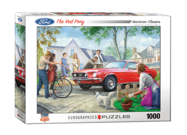 puzzle rompecabezas eurographics 1000 piezas the red pony mustang