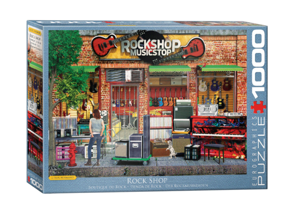 puzzle rompecabezas eurographics 1000 piezas shop rock guitarra