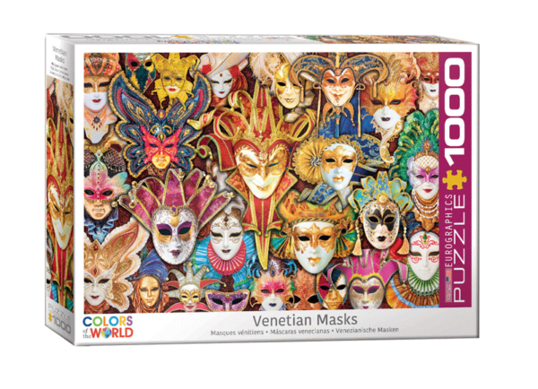 puzzle rompecabezas eurographics 1000 piezas venetian mask