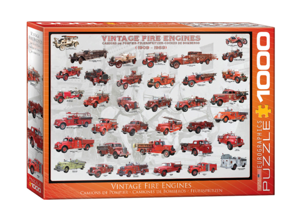 puzzle rompecabezas eurographics 1000 piezas vintage fire engines carro de bombero