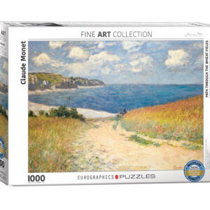puzzle rompecabezas eurographics 1000 piezas Claude Monet, Path Through wheat fields