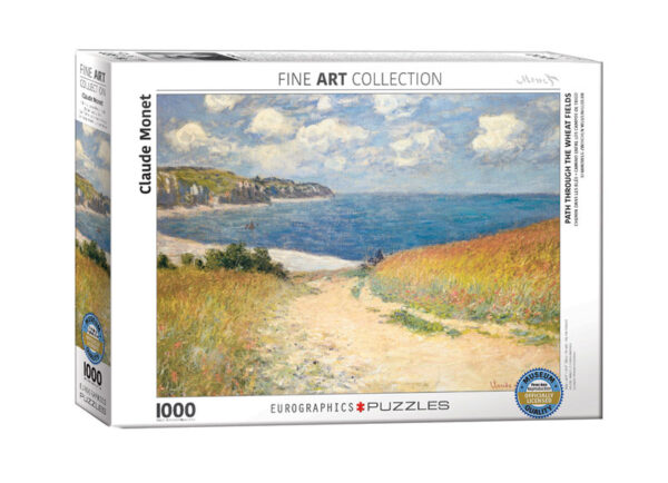 puzzle rompecabezas eurographics 1000 piezas Claude Monet, Path Through wheat fields