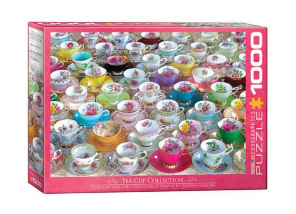 puzzle rompecabezas eurographics 1000 piezas Tea cup Collection tazas de té