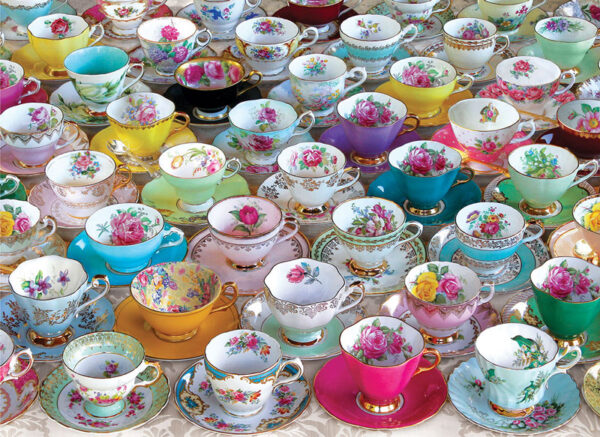 puzzle rompecabezas eurographics 1000 piezas Tea cup Collection tazas de té