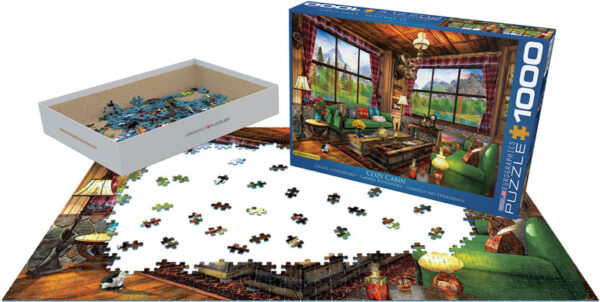 puzzle rompecabezas eurographics 1000 piezas Cozy Cabin