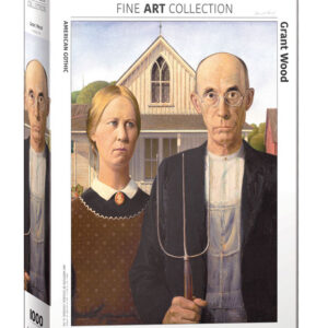 puzzle rompecabezas eurographics 1000 piezas Grant Wood, American Gothic