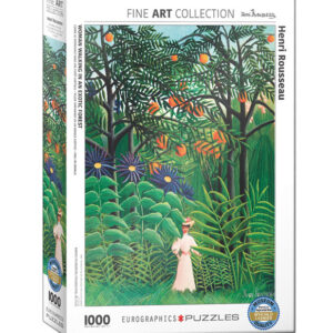 puzzle rompecabezas eurographics 1000 piezas Henri Rousseau, Woman walking in a exotic forest