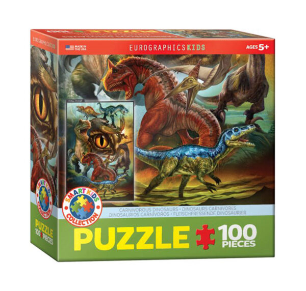 puzzle rompecabezas eurographics Dinosaurios Carnívoros , 100 piezas