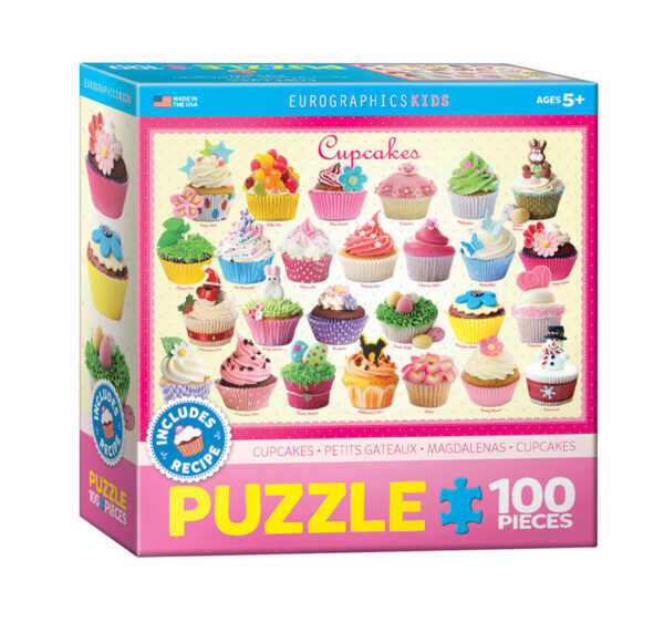 puzzle rompecabezas eurographics 100 piezas cupcakes