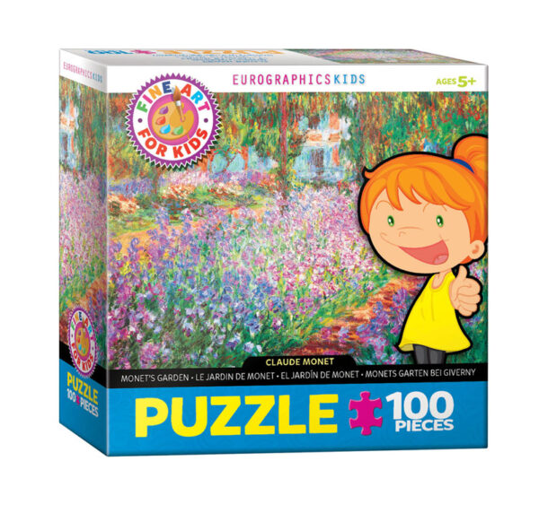 puzzle rompecabezas eurographics 100 piezas el jardin de monet