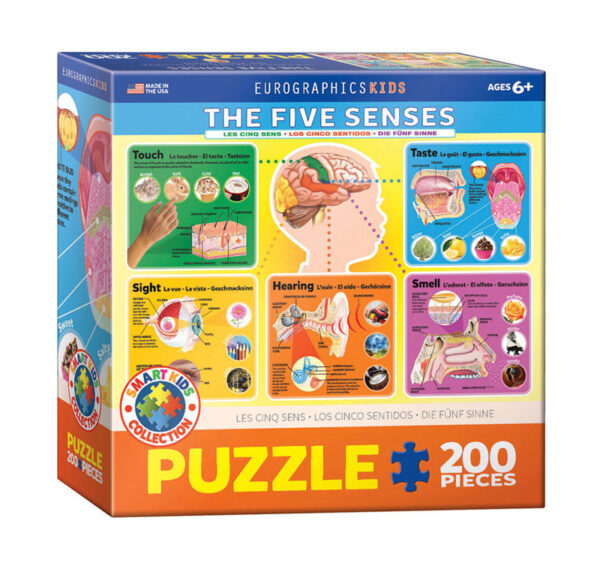 puzzle rompecabezas eurographics The five senses, 200 piezas