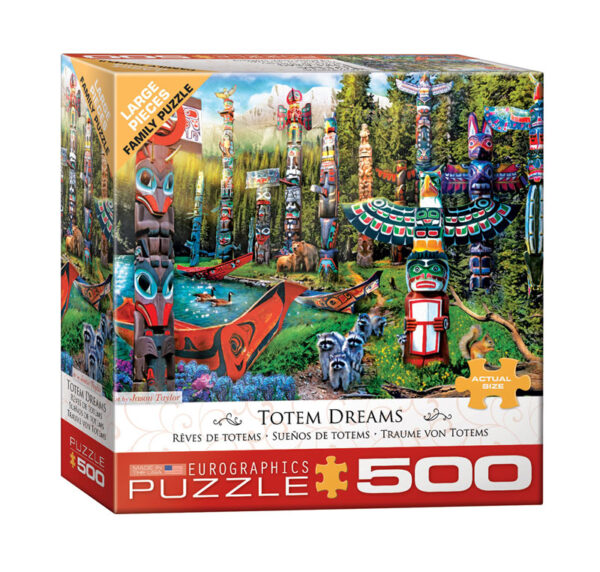 puzzle rompecabezas eurographics 500 piezas totem dreams