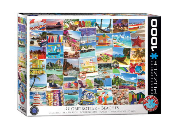 puzzle rompecabezas 1000 piezas Eurographics Globetrotter Beaches