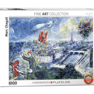 puzzle rompecabezas eurographics 1000 piezas Marc Chagall, Paris, View of Paris