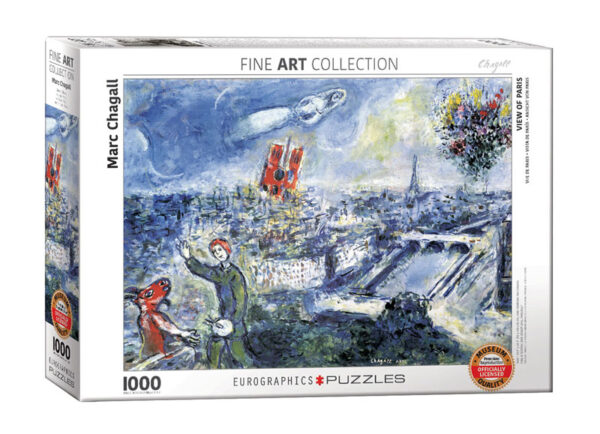 puzzle rompecabezas eurographics 1000 piezas Marc Chagall, Paris, View of Paris