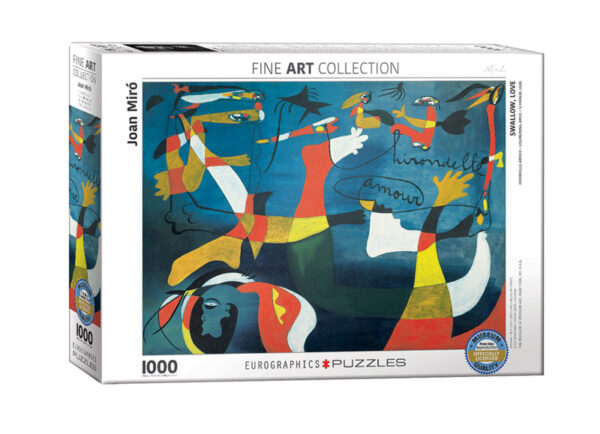 puzzle rompecabezas eurographics 1000 piezas Joan Miró, Swallow Love