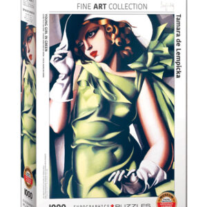 puzzle rompecabezas eurographics 1000 piezas Tamara de Lempicka, Young Girl in Green