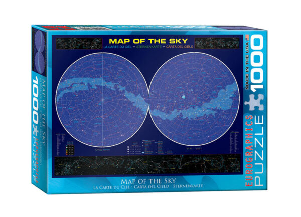 puzzle rompecabezas eurographics 1000 piezas map of the sky