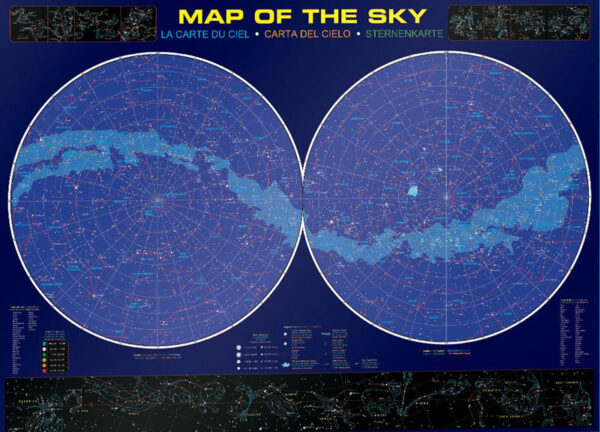 puzzle rompecabezas eurographics 1000 piezas map of the sky