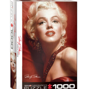 puzzle rompecabezas eurographics Marilyn Monroe, Red Portrait - 1000 piezas restrato rojo