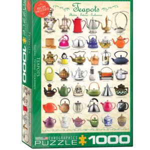 puzzle rompecabezas eurographics teapots 1000 piezas teteras