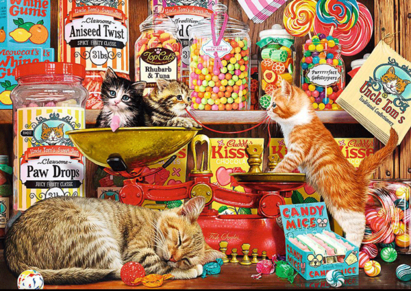 puzzle rompecabezas Trefl 1000 piezas cats sweets gatos gatitos