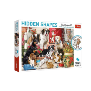 puzzle rompecabezas trefl 1000 piezas Hidden Shapes Doggy Fun piezas raras