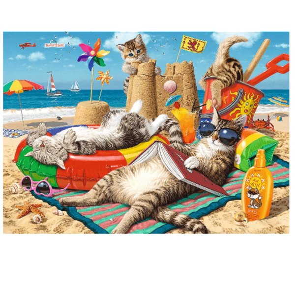 puzzle rompecabezas trefl 1011 piezas feline holidays Hidden Shapes piezas raras