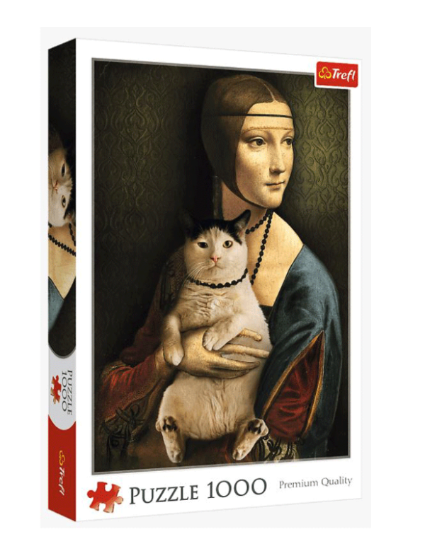 puzzle rompecabezas trefl 1000 piezas Lady with a cat