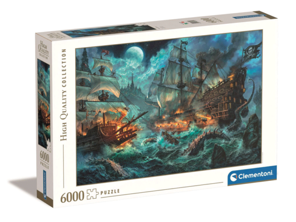 puzzle rompecabezas clementoni pirates battle 6000 piezas
