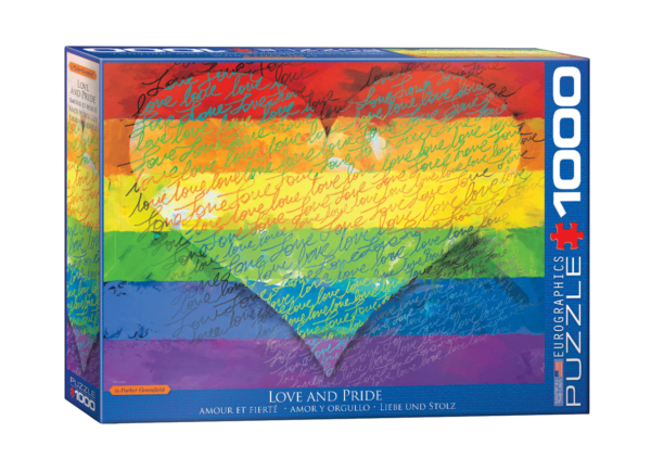 puzzle rompecabezas eurographics 1000 piezas love & pride gay