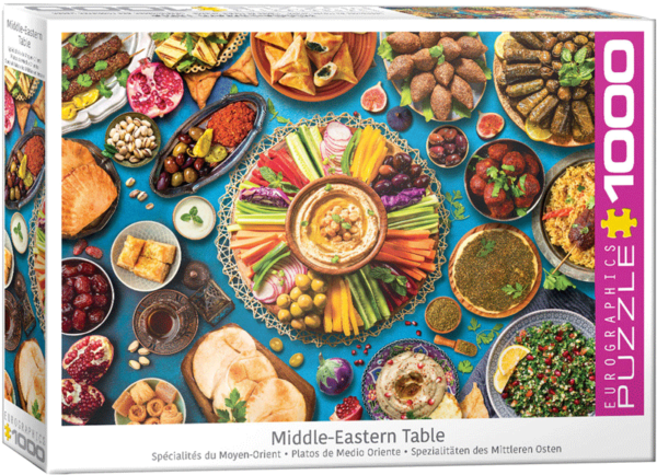 puzzle rompecabezas eurographics 1000 piezas Middle Eastern Table comidas medio oriente